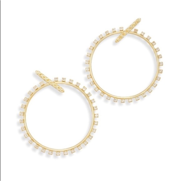 KENDRA SCOTT Charlie Grace Gold Hoops - Picture 2 of 5
